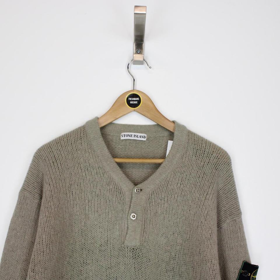 Vintage 80s Stone Island Wool Jumper M/L