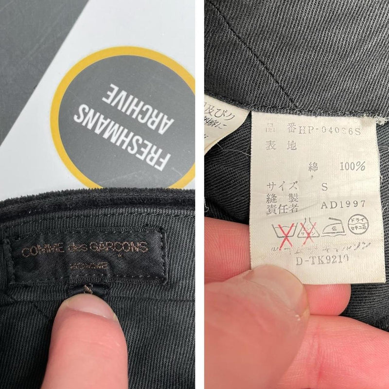 Vintage Comme des Garçons AD 1997 Cords Small