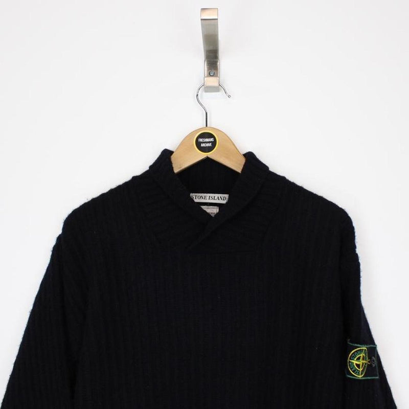 Vintage 80s Stone Island Wool Jumper Small