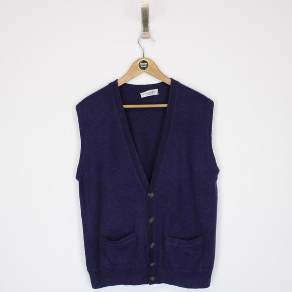 Vintage Christian Dior Wool Sweater Vest Medium