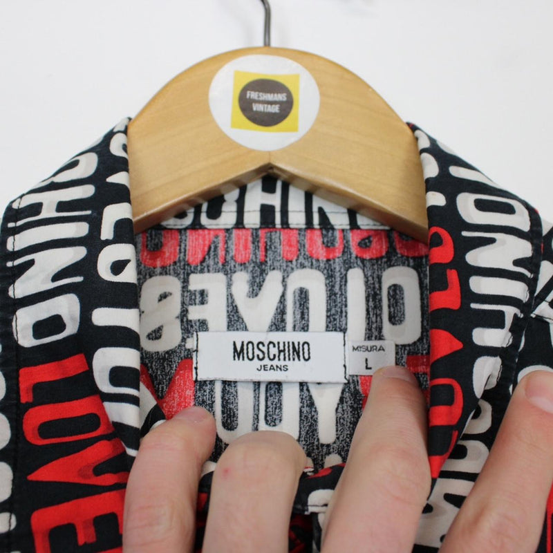 Vintage 2000 Moschino Loves You Shirt Large