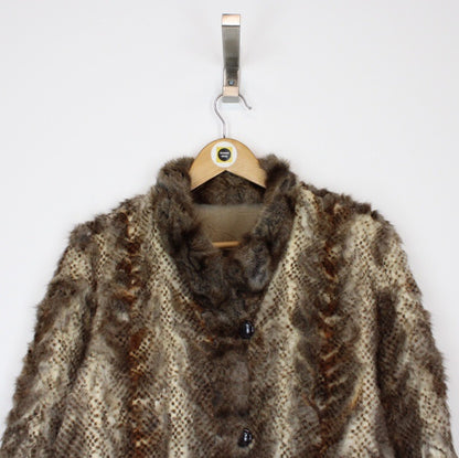 Vintage Balmain Reversible Fur Jacket Medium