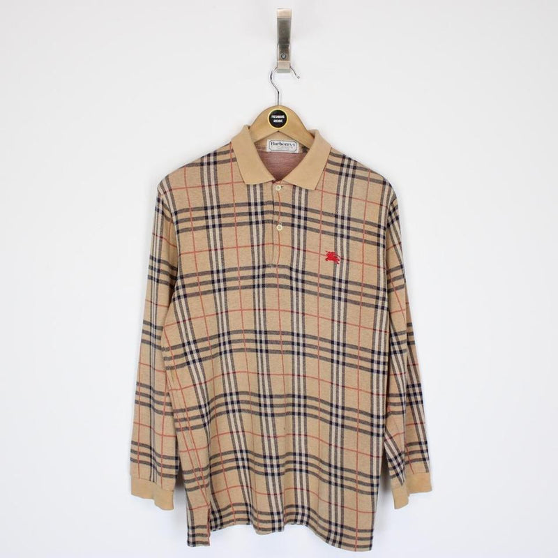 Vintage Burberry Polo Shirt Small