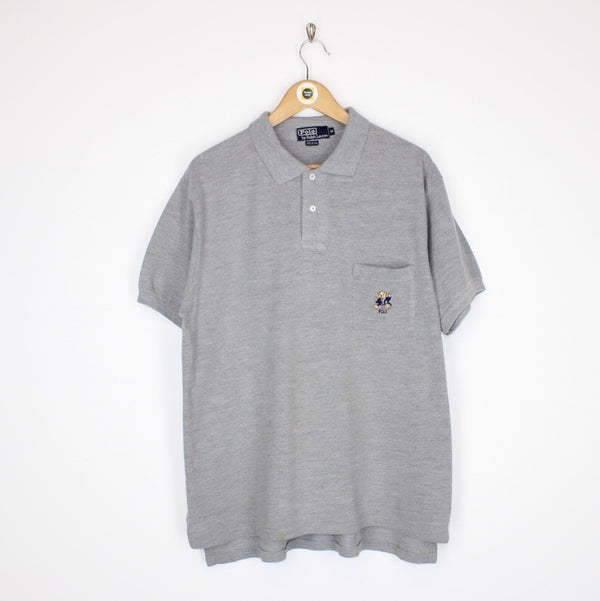 Vintage Polo Bear Polo Shirt Medium