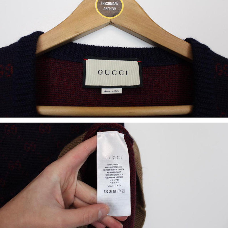 Gucci Jacquard Wool Sweater Vest XL