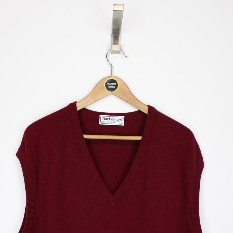 Vintage Burberry Lambswool Sweater Vest XL