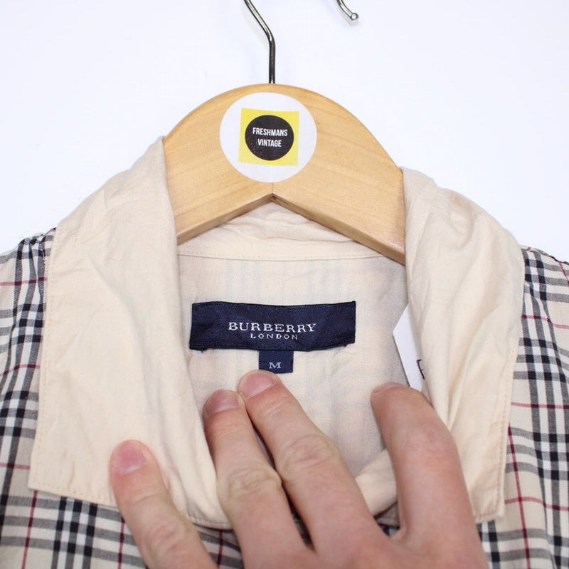 Vintage Burberry London Pyjama Top Medium