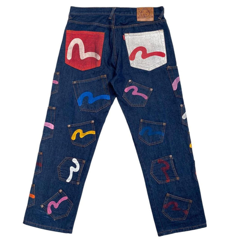 Evisu Multi Pocket Jeans XL