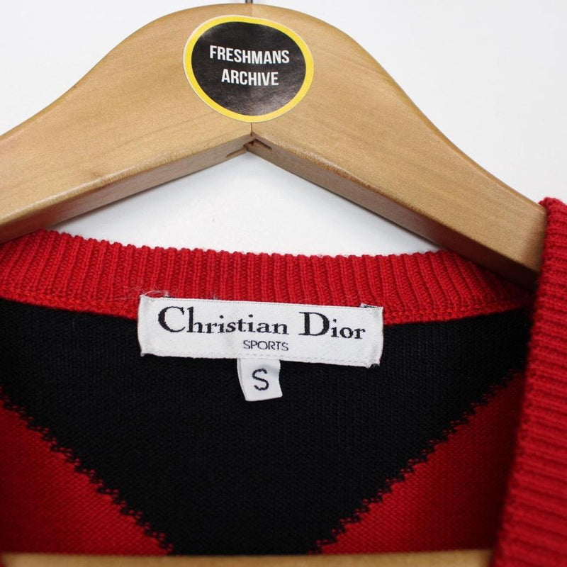 Vintage Christian Dior Wool Sweater Vest Small