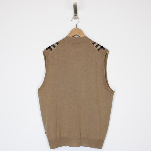 Vintage Burberry Wool Sweater Vest XL