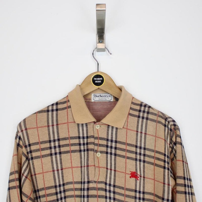 Vintage Burberry Polo Shirt Small