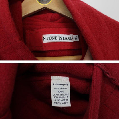 Vintage Stone Island AW 1986 Wool Montgomery Coat XL