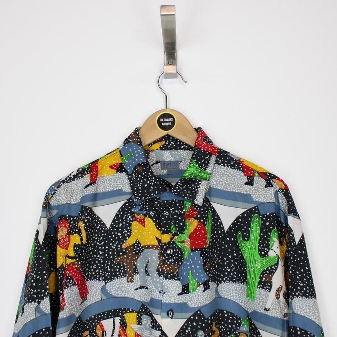 Vintage Kenzo Cowboys and Indians Shirt XL