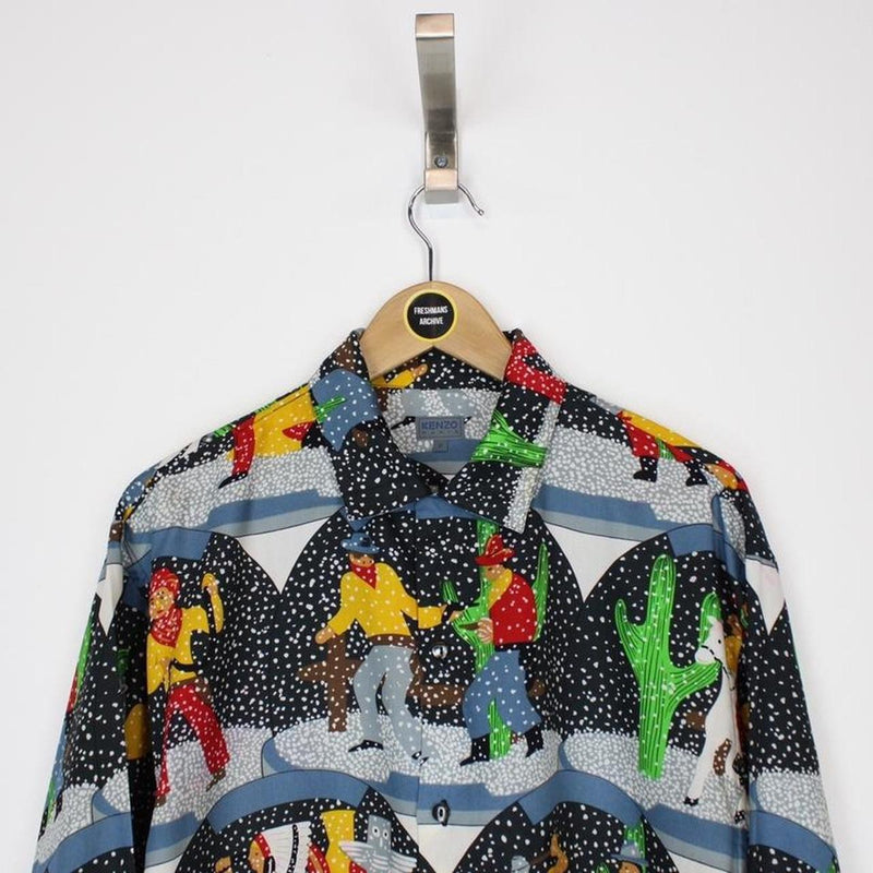 Vintage Kenzo Cowboys and Indians Shirt XL
