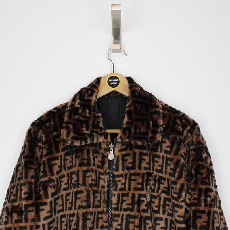 Vintage Fendi Faux Fur Reversible Jacket XL