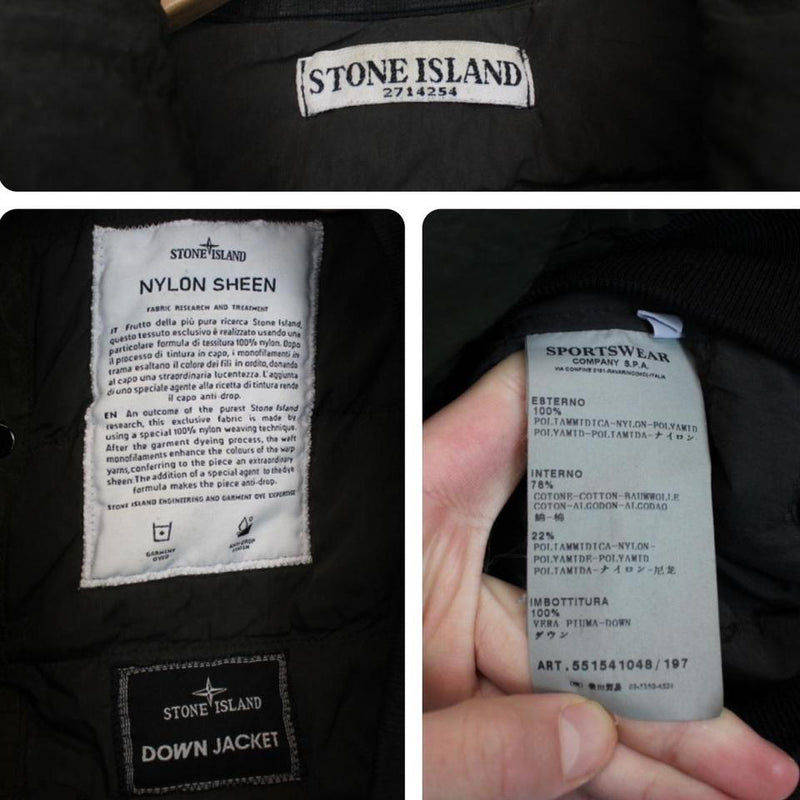 Stone Island AW 2011 Nylon Sheen Down Jacket Small