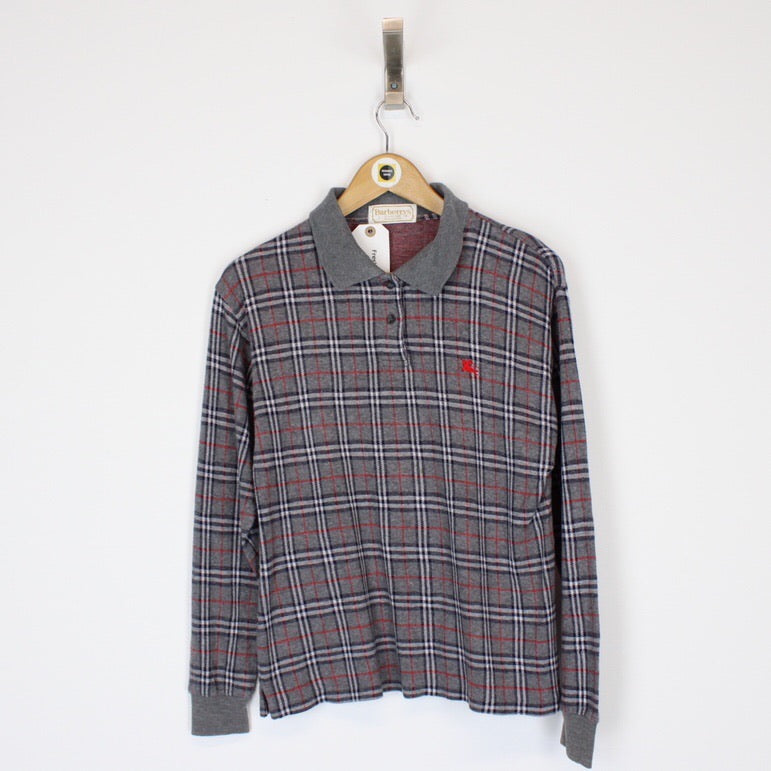 Vintage Burberry Polo Shirt Large