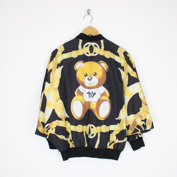 Vintage Moschino Couture Teddy Bear Bomber Jacket Medium