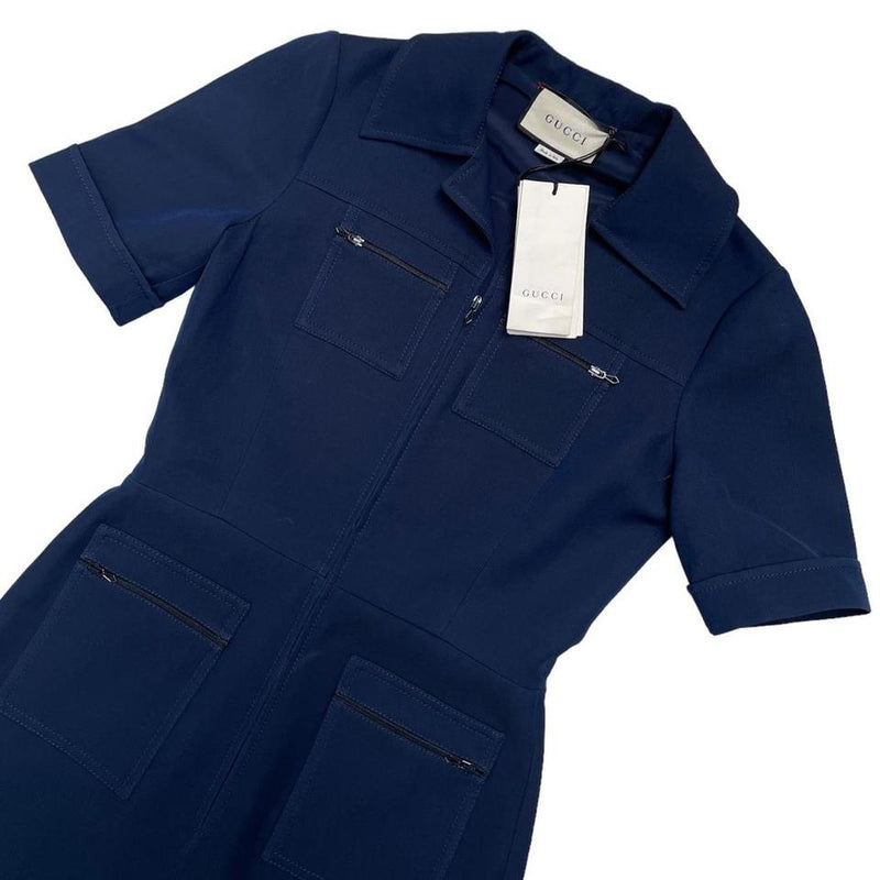 Gucci Wool/Silk Jumpsuit Medium