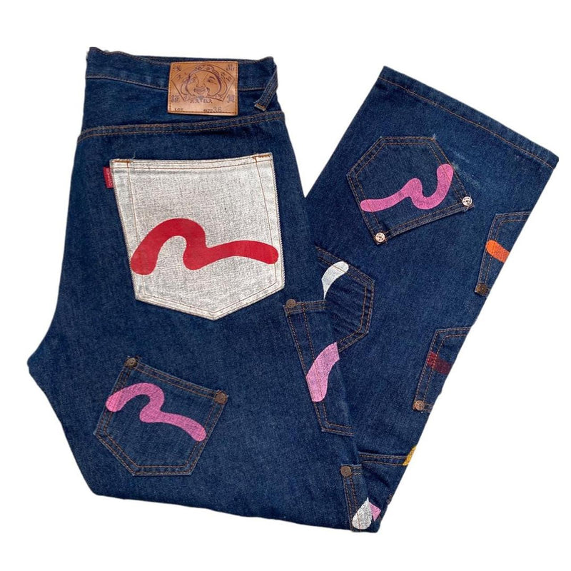 Evisu Multi Pocket Jeans XL