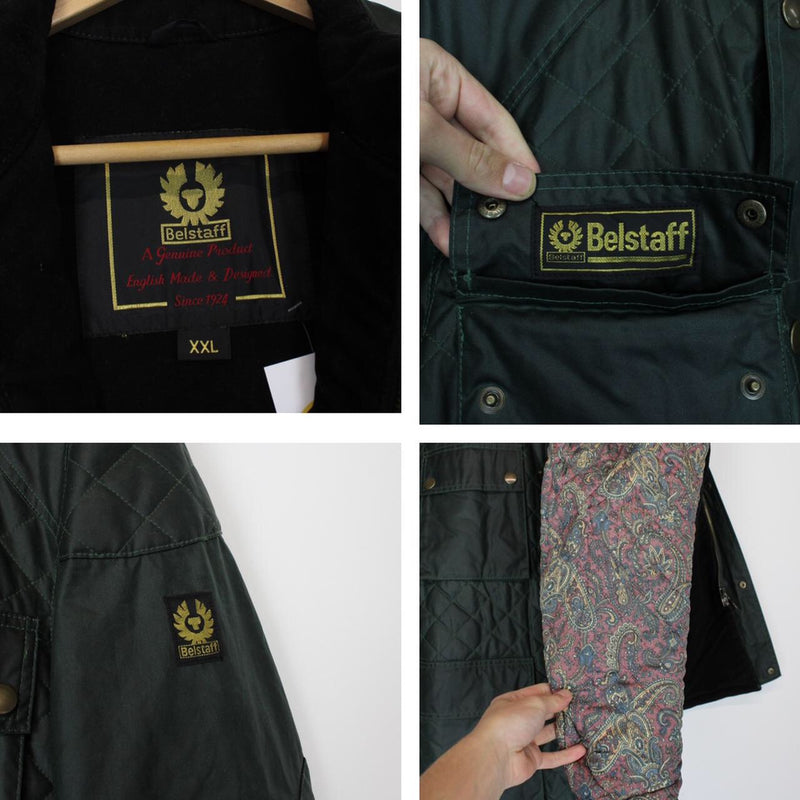 Vintage Belstaff Belted Waxed Cotton Jacket XXL