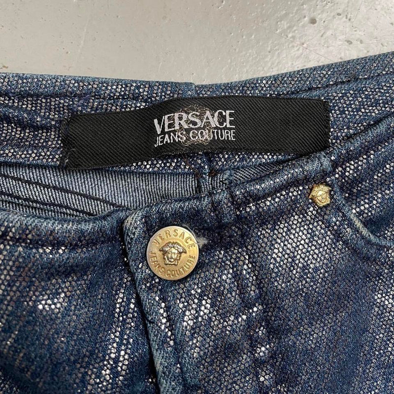 Versace Jeans Couture Black Striped Suit trousers Size XS  Dont Shop  Swap