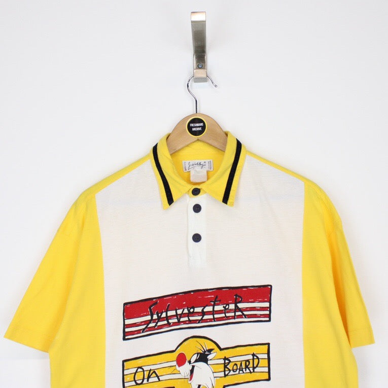 Vintage Castelbajac Looney Tunes Polo Shirt Large